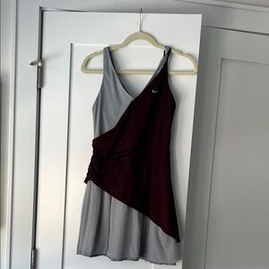 Nike Sharapova tennis Dress - Gray and Burgundy